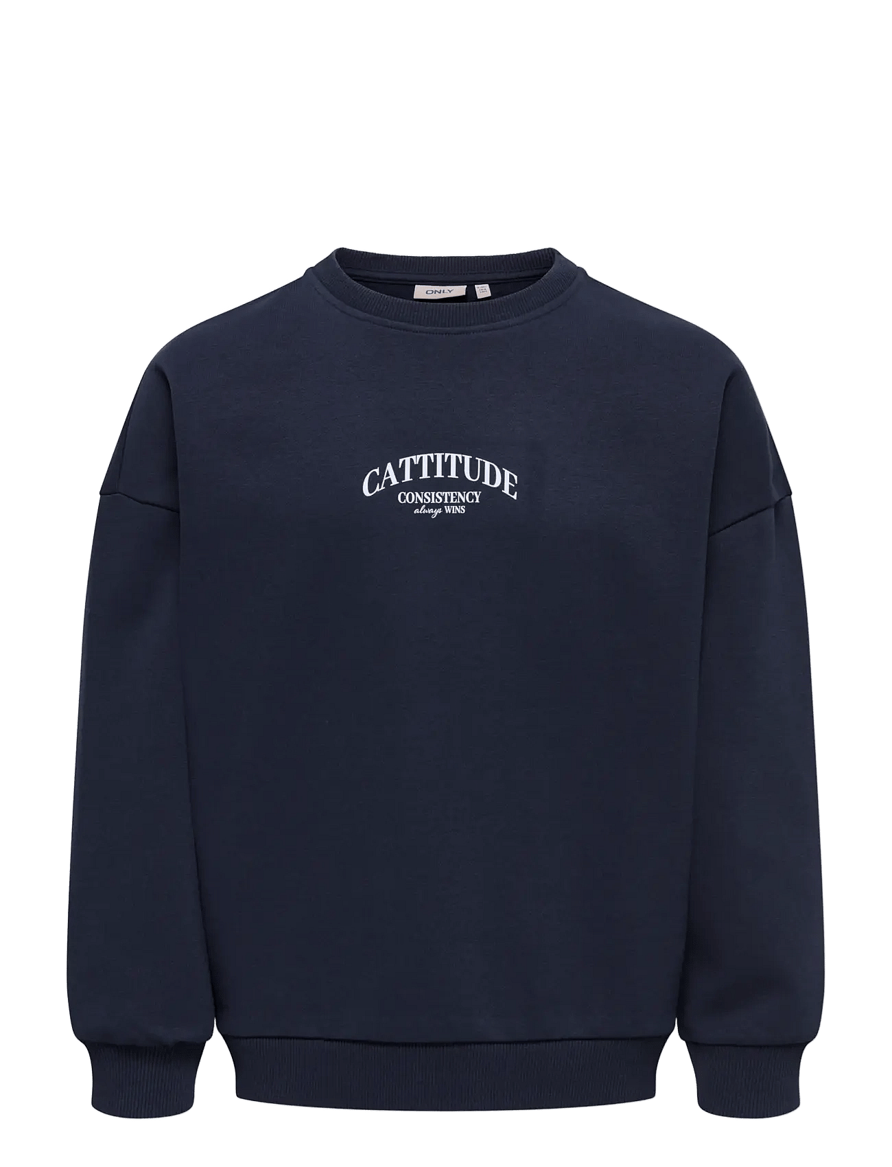 Kids Only Kogbila L/S Ovz Print O-Neck Swt Noos - Navy - 122-128