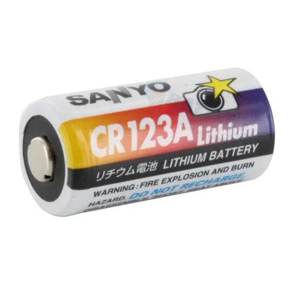 Batteri, Sanyo, Litium, CR123A 1 st/f&ouml;rp