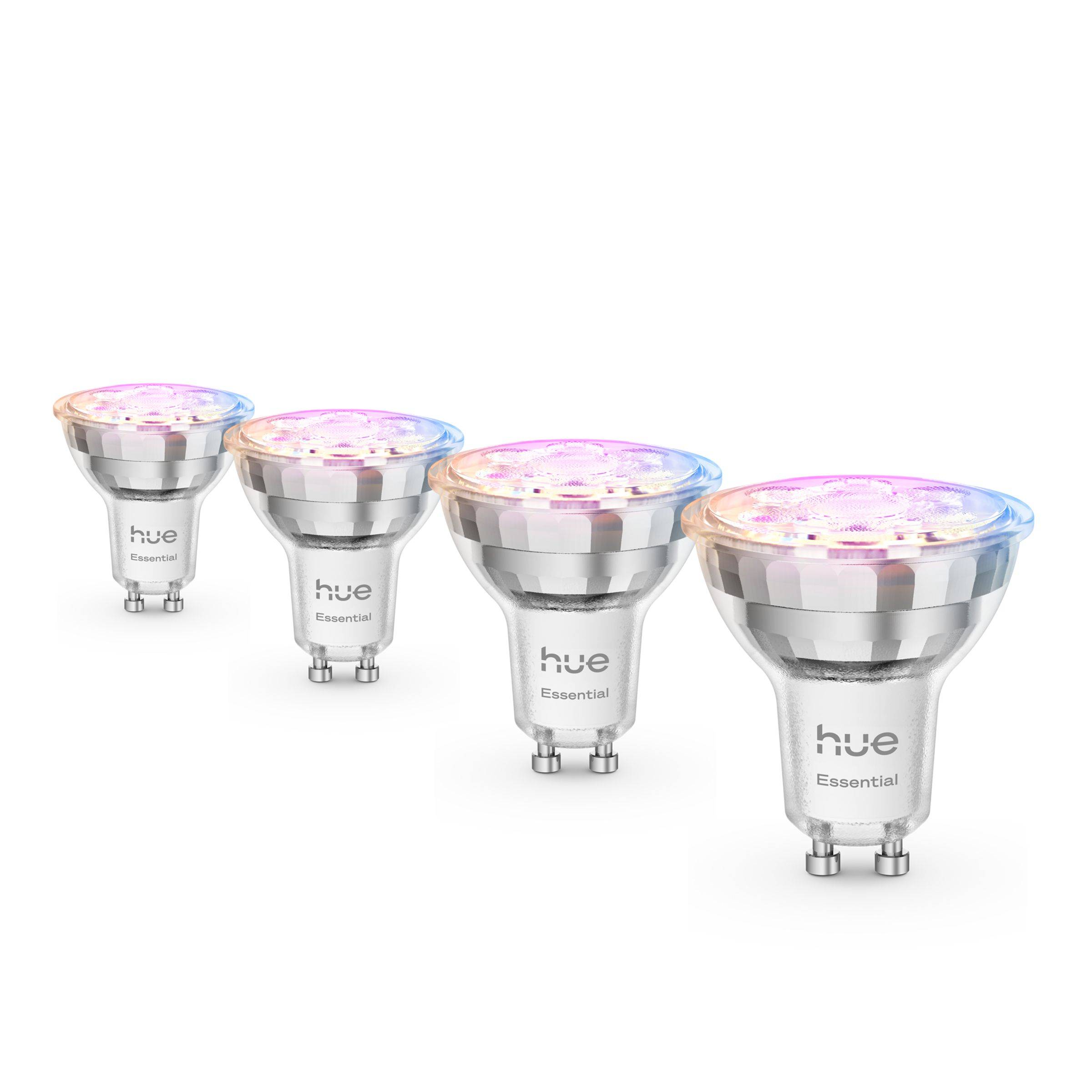 Philips Hue White and color ambiance Essential GU10 – smart spotlight – 345 lm – 4,7 W – 4-pack