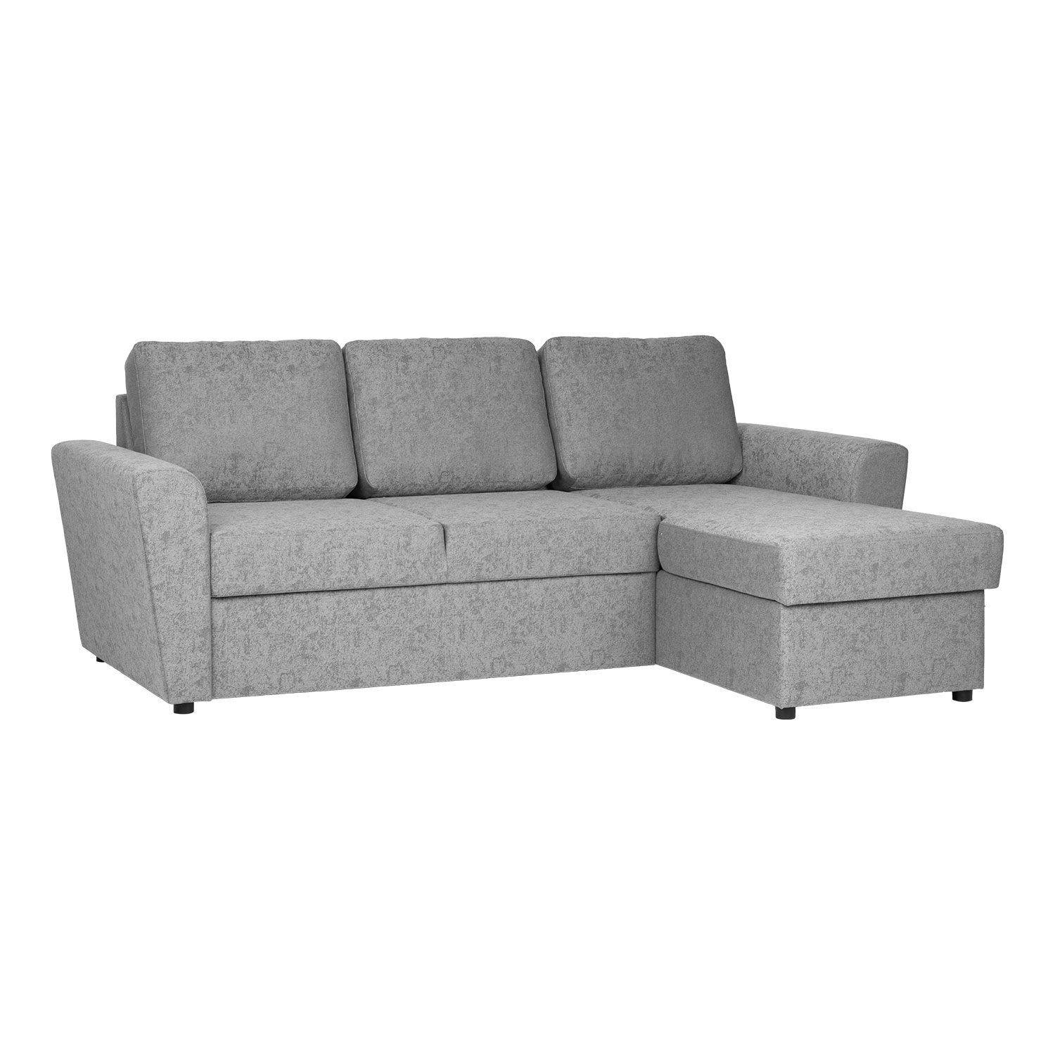 Hörnbäddsoffa Fenor - Grå Bäddsoffa divan