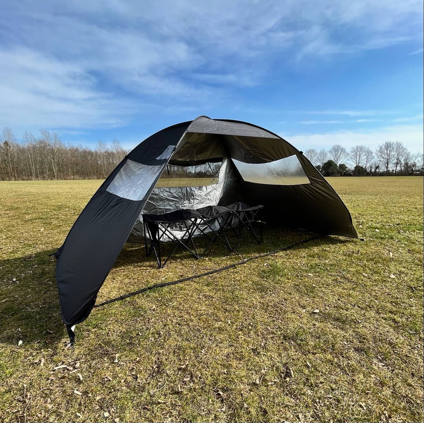 Freeplay Pop Up TeamPod Tilskuertelt 3-5 Personer - Sort.