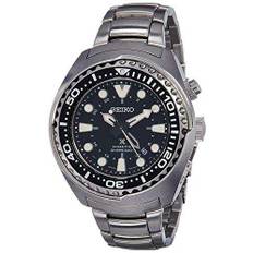 Seiko Prospex Kinetic Stainless Steel Black Dial Men’s Diver&apos;s Watch SUN019P1