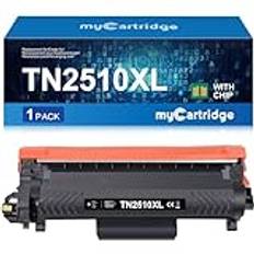 MYCARTRIDGE TN2510 XL toner kompatibel med Brother TN2510XL TN2510 TN-2510 för MFC-L2835DW HL-L2400DWE DCP-L2620DW DCP-L2627DW DCP-L2660DW DCP-L2665DW MFC-L2860DW (svart Paket med 1 st