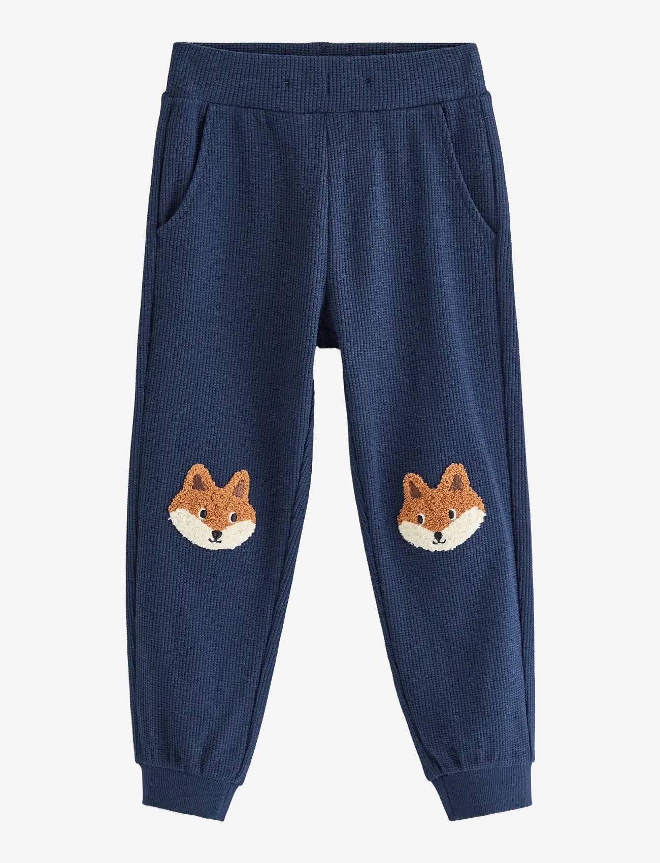 Lindex Waffled Joggers - Navy - 128