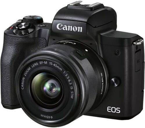 Canon EOS M50 Mark II sort | Sort | EF-M 15-45 mm f 3.5 - 6.3 IS STM