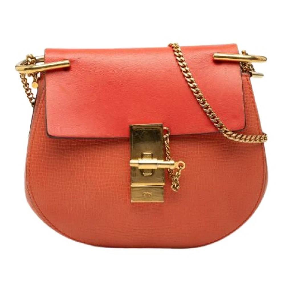 Chloé Pre-owned Pre-owned Drew Crossbody Bag - Vintage - Dame - Orange - ONE SIZE - Uld