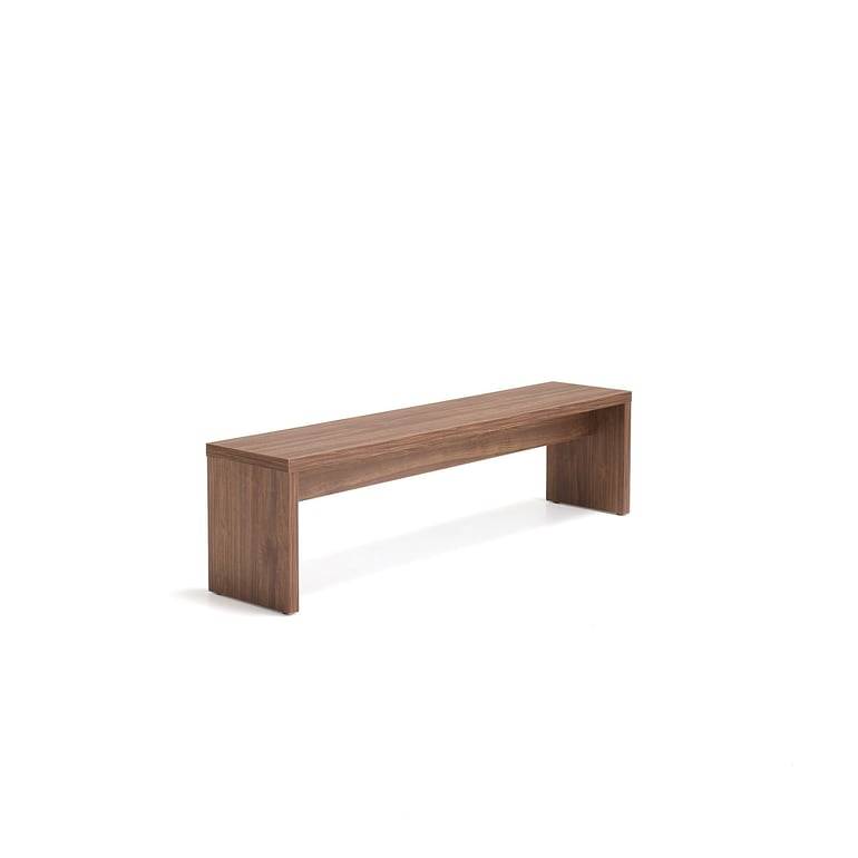 Bänk CONNECT, 1700x360x450 mm, valnöt