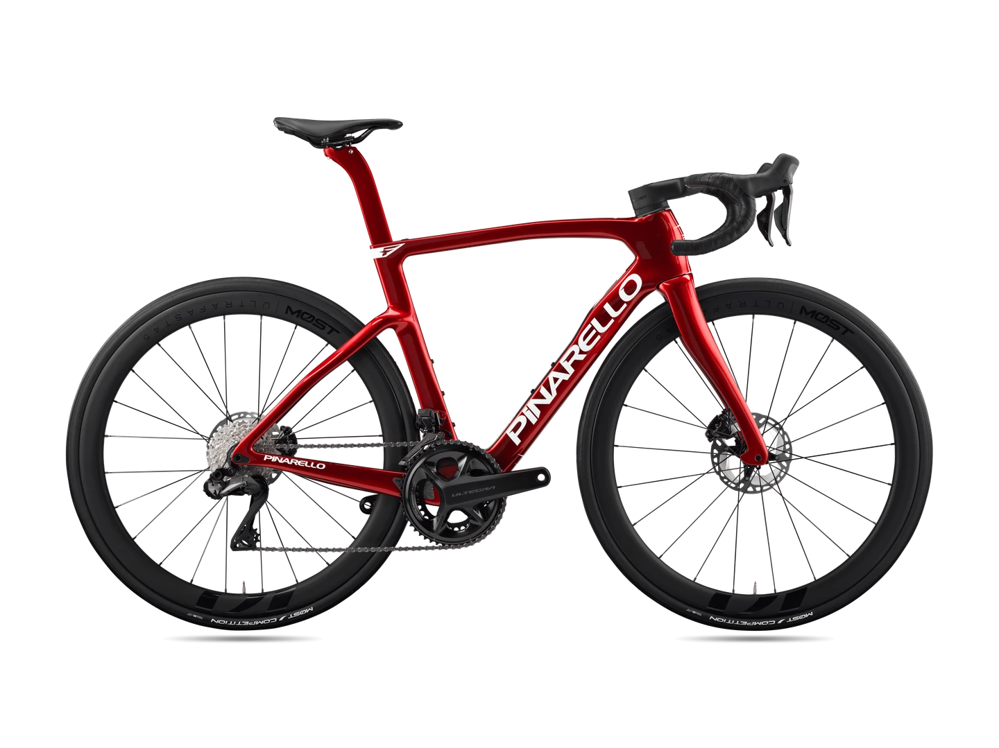 Pinarello F7 2025 - Shimano Ultegra Di2 2×12sp - MOST Ultrafast 45 - 064 / 545 / Starry Red Shiny (545)