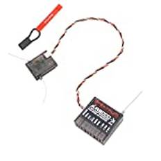 WANGCL Rc-mottagare AR8000 mottagare 2,4 GHz 8CH med satellit kompatibel med spektrum DSM2 DSMX DX7 DX8 DX9 DX18 passar för drönare 1/10 RC bil/rodd/Crawler