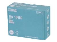 (ComputerSalg) DELTACO Ultimate - Batteri 10 x 18650 - Li - 2600 mAh - blå