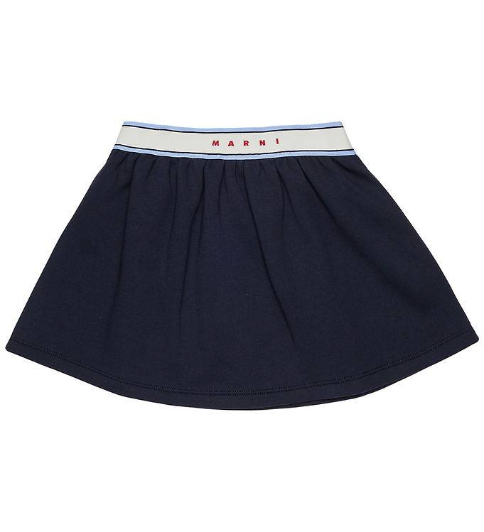 Marni Kjol - Svett - Dark Sea Blue - Marni - 10 år (140) - Kjol