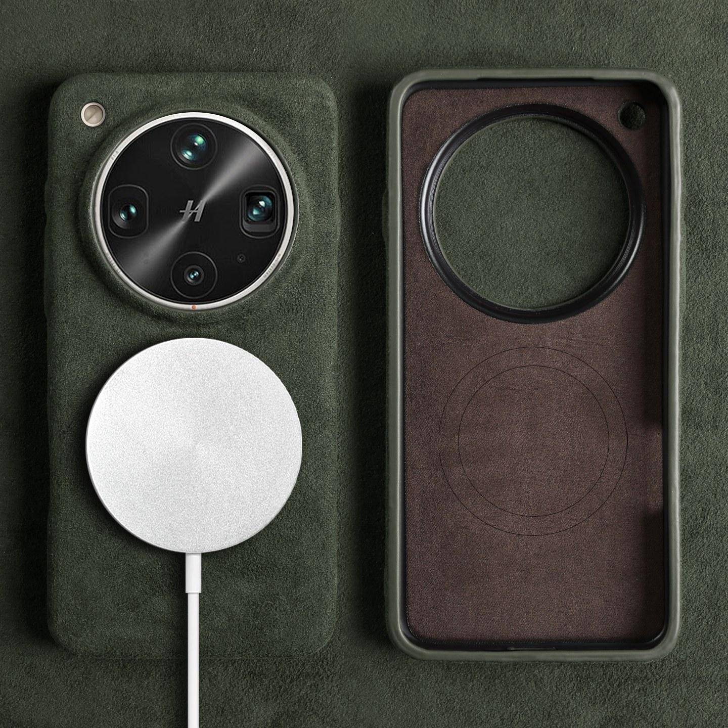 Fulltäckande Magnetiskt Fodral för OPPO X9 Ultra X6 X7 x8pro för ALCANTARA Konstläder Superbil Mocka Telefonfodral