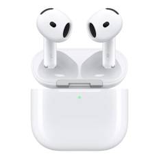 Apple AirPods 4 med Aktiv Støjreduktion  In-Ear Headset - m. Trådløst Opladningsetui - Hvid - (DEMO)