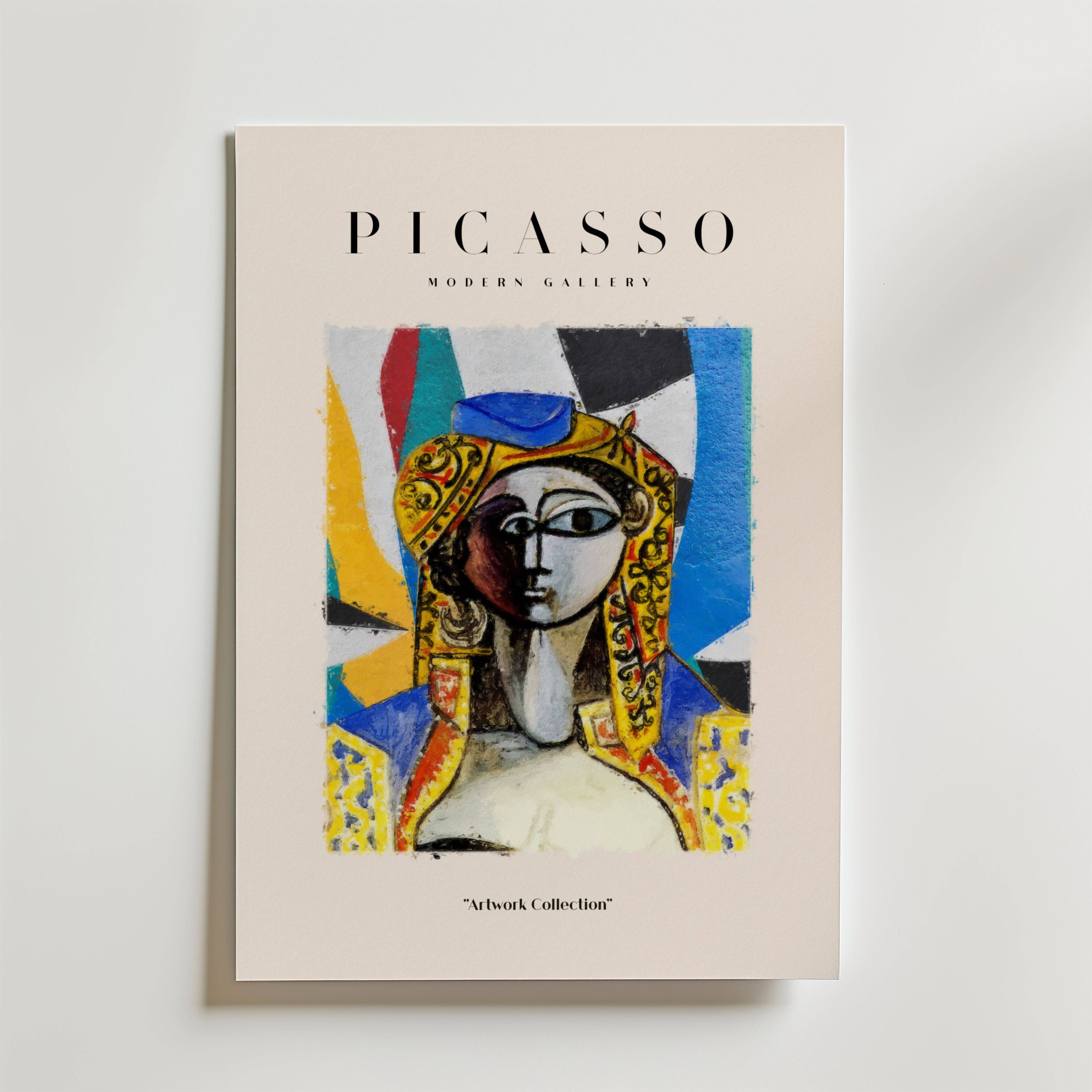 Picasso Inspired Royal Woman Poster - Fine Art Poster 70x100 cm