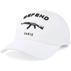 Defend Paris - Vit adjustable Keps - Basic Cap White/Black Adjustable @ Hatstore