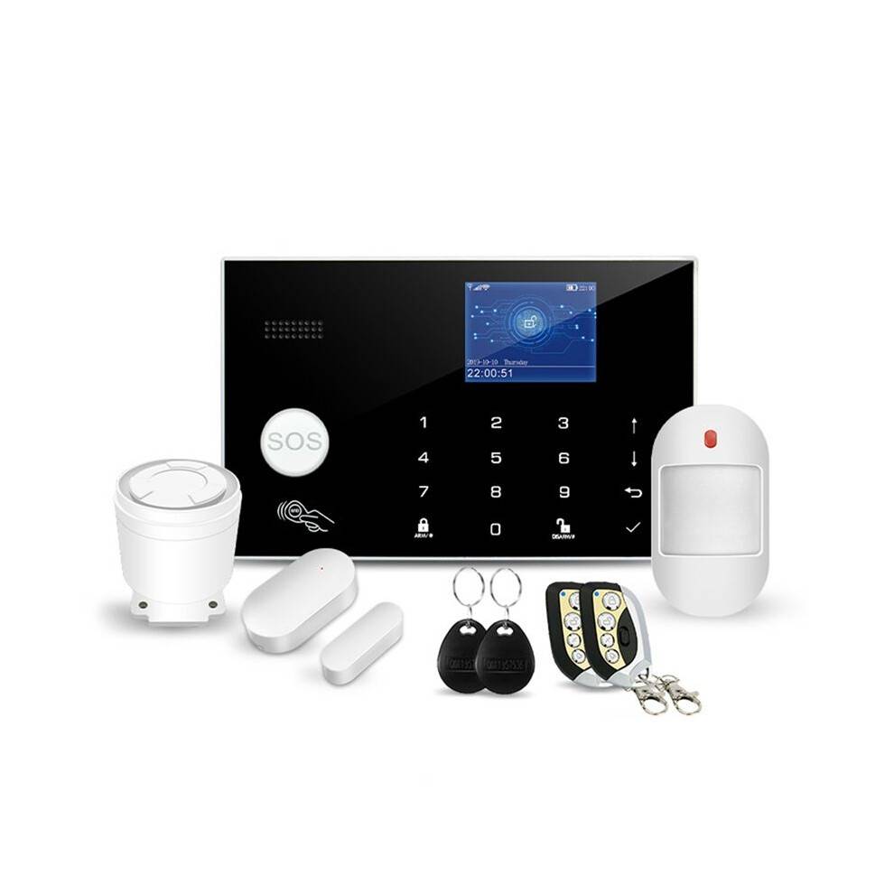 Tuya G30 Burglar Alarms for Home Security Protection with Temperature and Humidity Display WIFI GSM Alarms System EU
