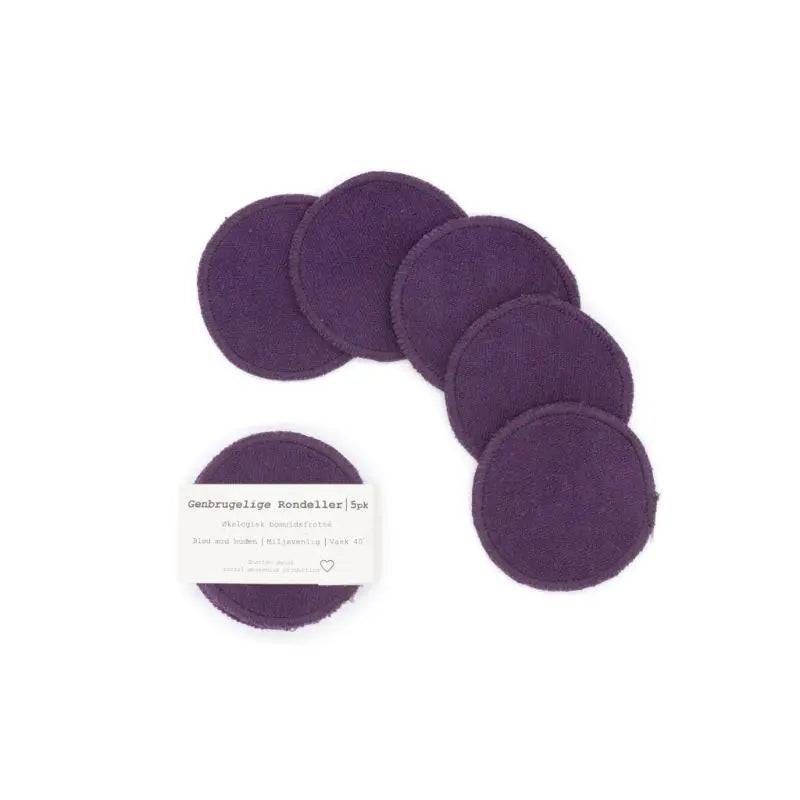 Genbrugelige Rondeller 5-pak - Deep purple