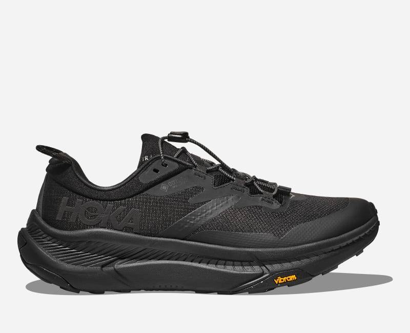 HOKA Transport GORE-TEX Schuhe für Damen in Black Größe 44 Weit | Wandern
