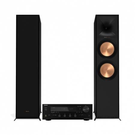 Onkyo TX-8470 & Klipsch R-800F Stereopaket Golvhögtalare