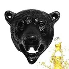 Ölflasköppnare Väggmonterad | Bear Teeth Bite Väggfäste Flasköppnare - Bear Teeth Bite Flasklocksöppnare för Man Cave Garage Decor Bar Kökstillbehör