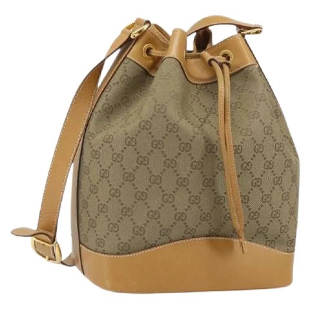 Gucci Vintage - Pre-owned Canvas Bucket Bag Vintage - Dam - ONE Size -