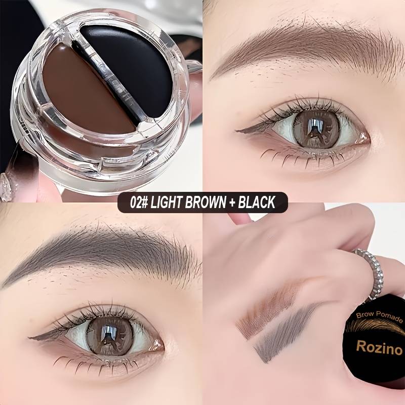Brow Pomade-waterproof & , Long-lasting, Natural Fluffy Brow Look, Easy To Apply, For All Hair Colors