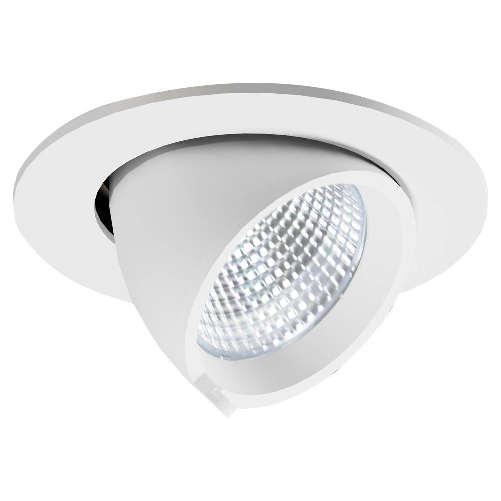 Noxion LED Spot Forza V2 Aluminium Hvid 28W 3300lm 36D - 930-940-957 CCT | 160mm - Udsnit 145mm - Bedste Farvegengivelse