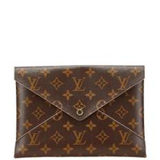 Louis Vuitton Vintage, Pre-owned, Dame, Brun, ONE SIZE, Tyl, Pre-owned Plast clutches