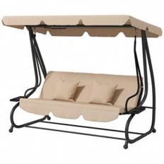 Hammock Gunga 3-sits med Mugghållare 200 x 120 x 164 cm, Brun