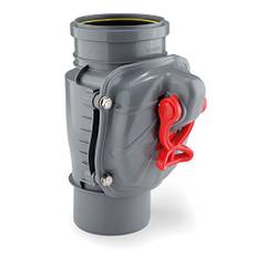 Ø 110 mm ZB110 VERTIKAL backventil, bakstopp, DN110 för kg, HT, råttstopp