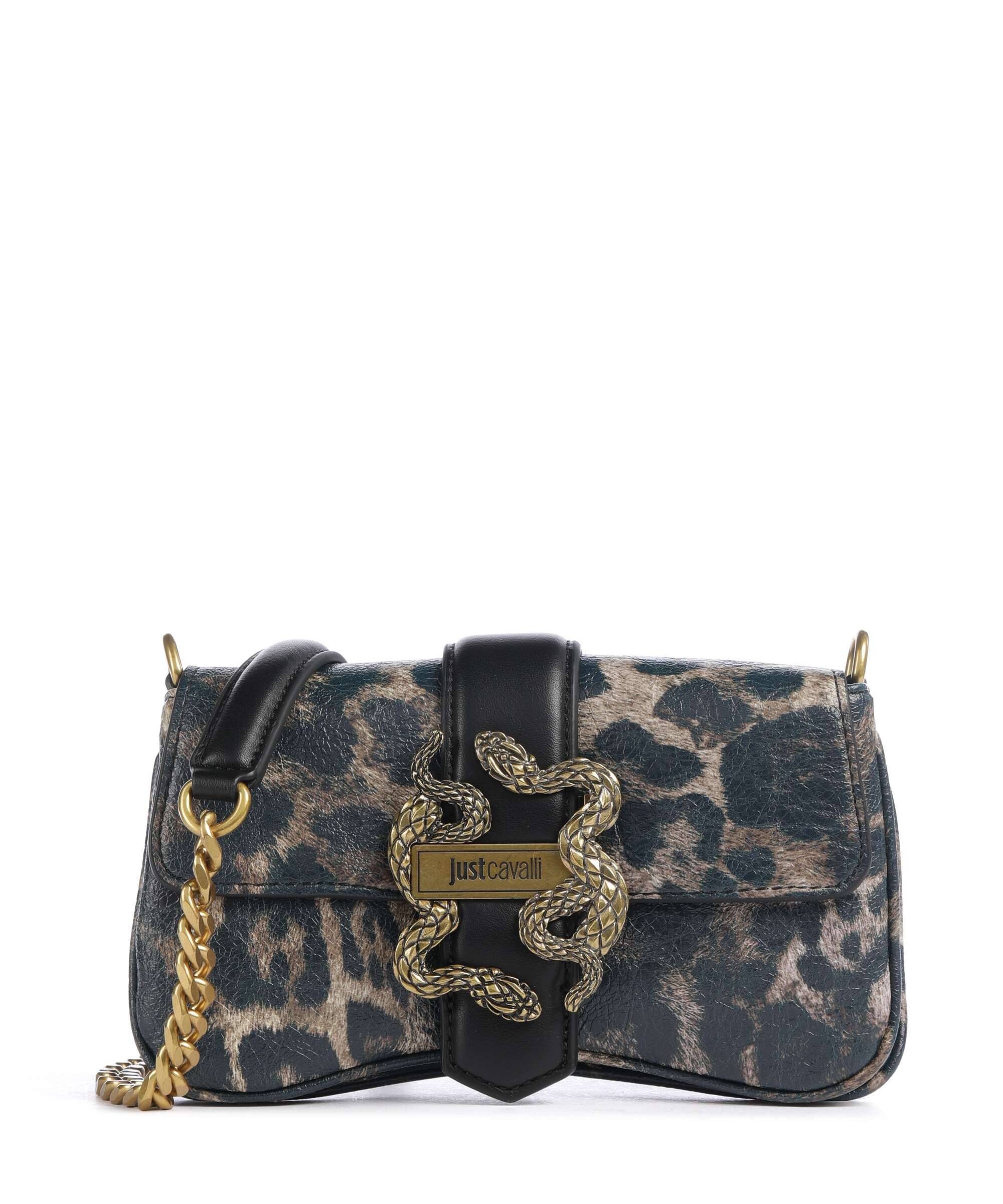 Just Cavalli Iconic Snakes Crossover taske black panter print