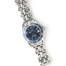 Omega Lady-Seamaster Diver 300 M 28mm Ref 2583.80 Watch - Blue - 28 cm
