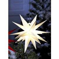 Upplyst julstjärna med timer, Vit, Storlek Universalgröße