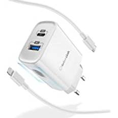 GlobaLink iPhone snabbladdare, 20W 2 portar USB C väggladdare MFi-certifierad med 2M USB-C till blixtkabel PD3.0 Snabbladdningsadapter och snabbladdning för iPhone 12 / 12Pro / 12 mini / SE / 11/11 Pro / XS / XR