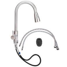 G3/8 Kitchen Mixer Tap Dual Water Outlet Pull Out Sprayer Telescopic Sink Faucet Water Tap