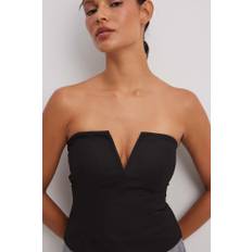 NA-KD Party Sharp Corset Top - Festtoppe - Sort - EU 32 - NA-KD / NAKD
