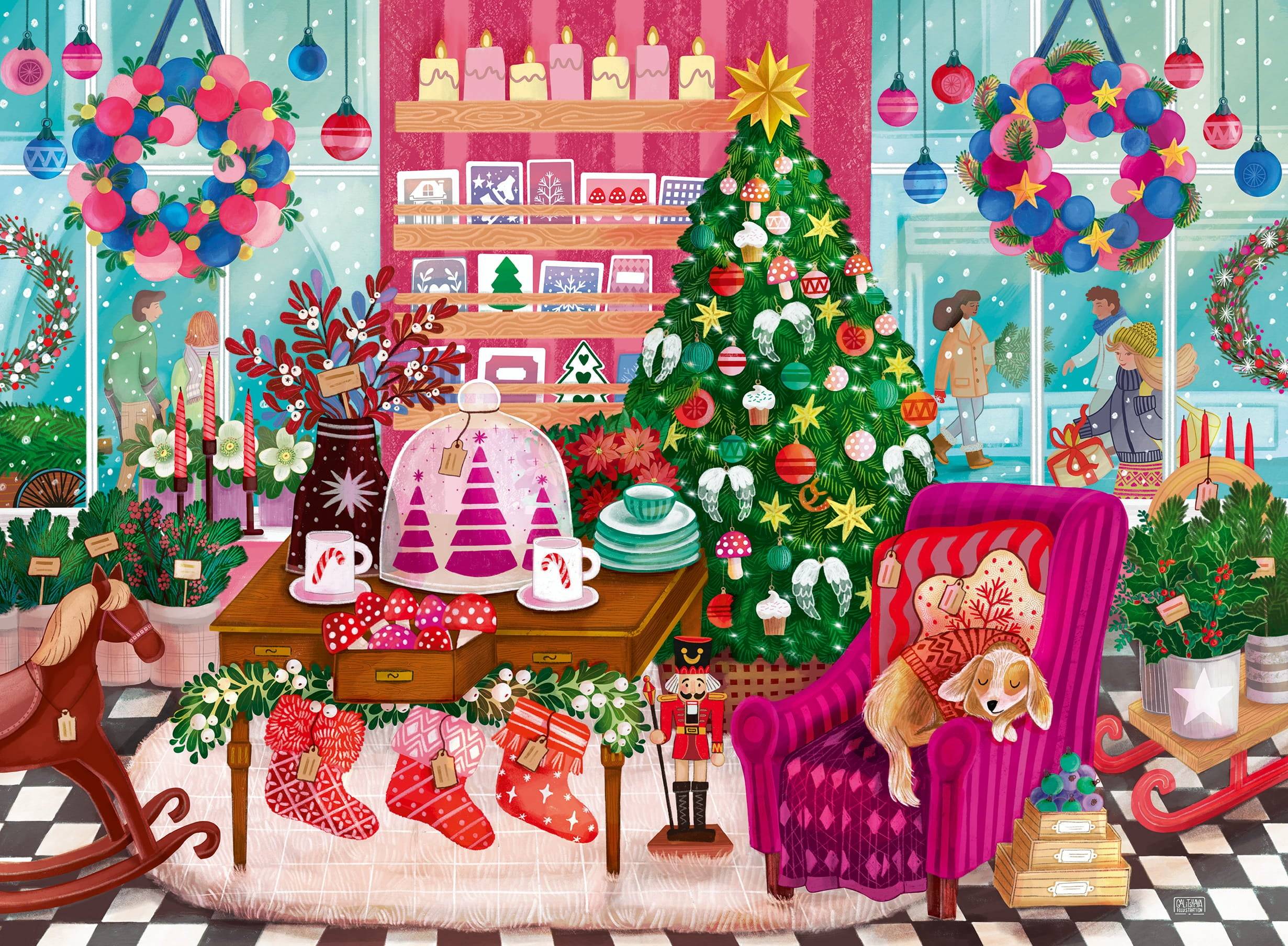 Christmas Boutique 500 Piece Jigsaw Puzzle - Default Title