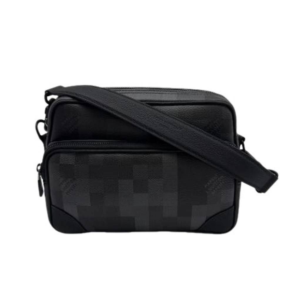 Louis Vuitton Vintage Pre-owned Canvas Skuldertaske - Vintage - Herre - Sort - ONE SIZE - Uld