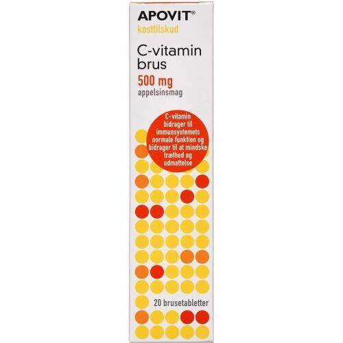 ApovitC-vitamin stærk brus - appelsinsmag 20 stk.