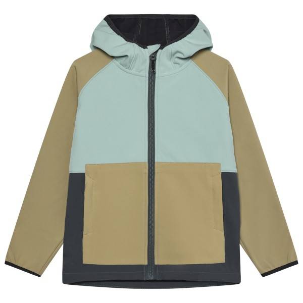 Color Kids Kid's Junior Softshell Colorblock Softshelljakke Børn størrelse 152 farve beige