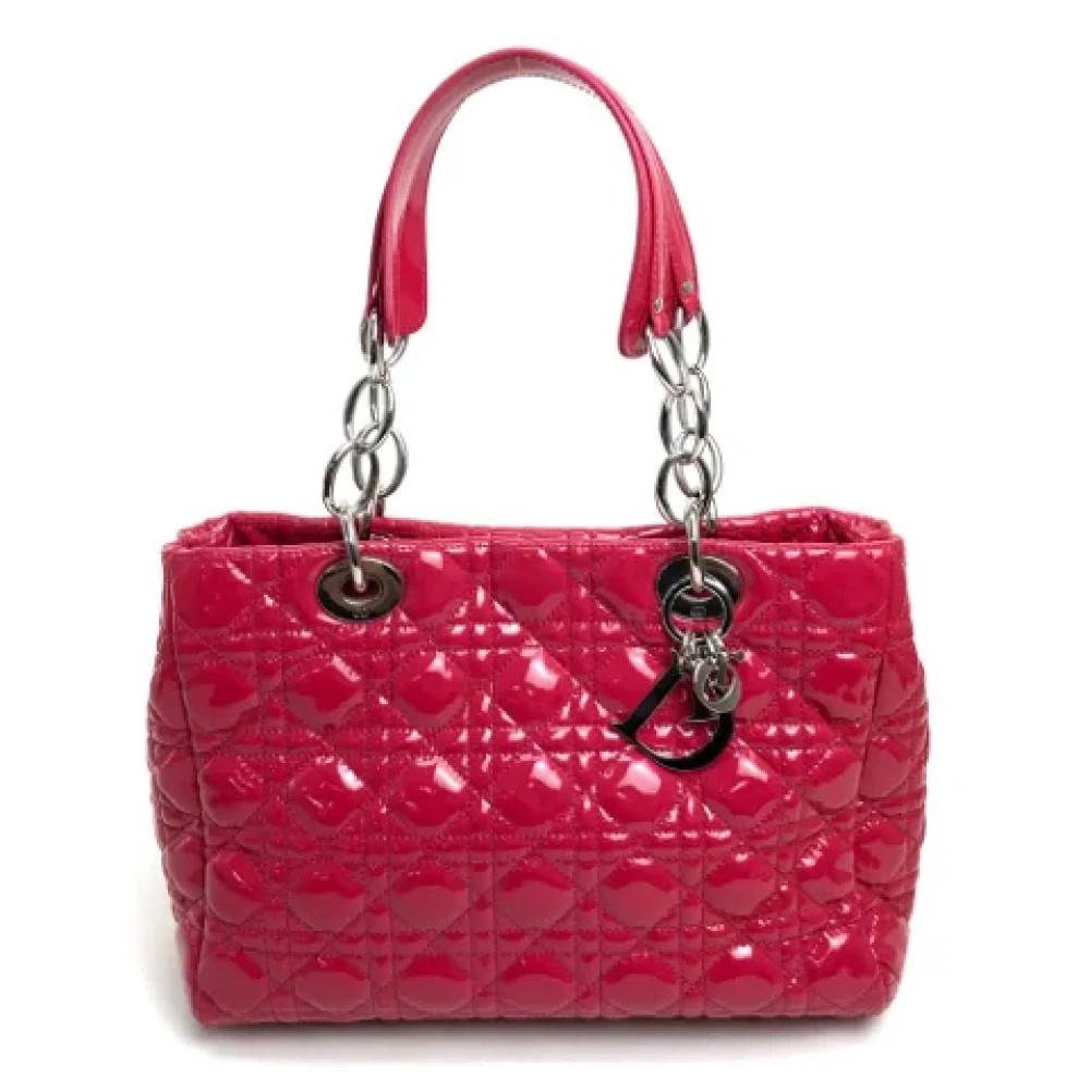 Dior Vintage Pre-owned Laeder dior-tasker - Vintage - Dame - Lyserød - ONE SIZE - Tyl