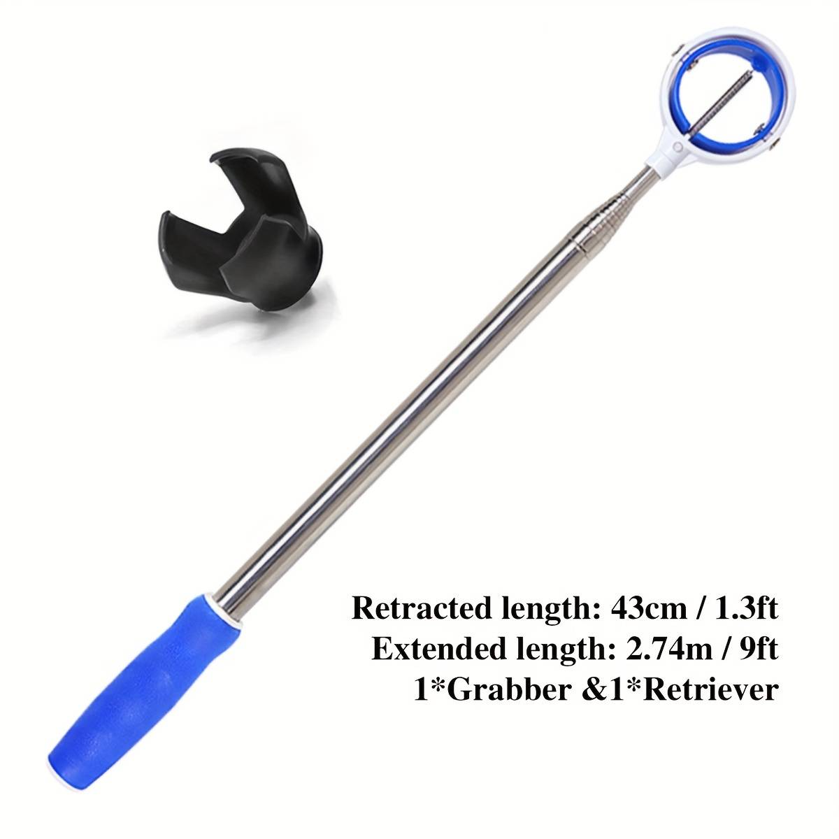 TEMU Telescopic Golf Retriever Designed For Water Use, Featuring A Spring Release . This Tool Is Perfect For Retrieving Golf Balls And Makes A Great Gift For Men Who