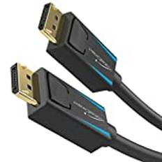 KabelDirekt – 4K & 8K DisplayPort Kabel, 240Hz – 3m – erhältlich in 1m bis 5m – DP Kabel für alle DisplayPort-Anschlüsse (DisplayPort 1.4, erreicht 8K@60Hz an PCs, Laptops, Gaming-Monitoren)