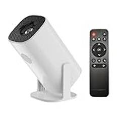 Projektor med 4K-avkodning 1080P BT5.4 11-system med 100 tum display samma skärm teknisk 180° roterande filmprojektor inbyggd högtalare horisontell keystone korrigering TV-box stativ
