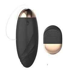 TYDAY Tragbar Bullet Vibratoren mit 10 Vibrationsmodi für sie Klitoris und G-Punkt Vibrator Fernbedienung Vibrierende Ei Masturbation Frauen Sex Spielzeug für Paare(Schwarz)