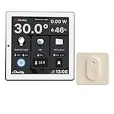 Set Shelly Wall Display Control Panel (white) BLU H&T Ivory