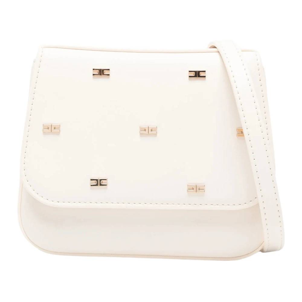 Elisabetta Franchi La Mia Bambina Mini Crossbody Taske - Tasker - Dame - Hvid - ONE SIZE - Polyester