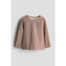 Pojke - Orange Badtröja med UPF 50 - Size: 122/128 (6-8Y) - H&M - Brun/Vitrandig (122/128 (6-8Y))