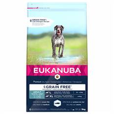 Eukanuba Dog Grain Free Adult Large Breed, Fish -