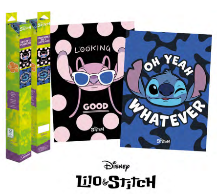 Lilo & Stitch - Stitch & Angel - 2 Posters 52 X 38Cm Set